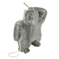 Attributed To Davidee Kavik (Nunavut 1915) Hunter With Spear