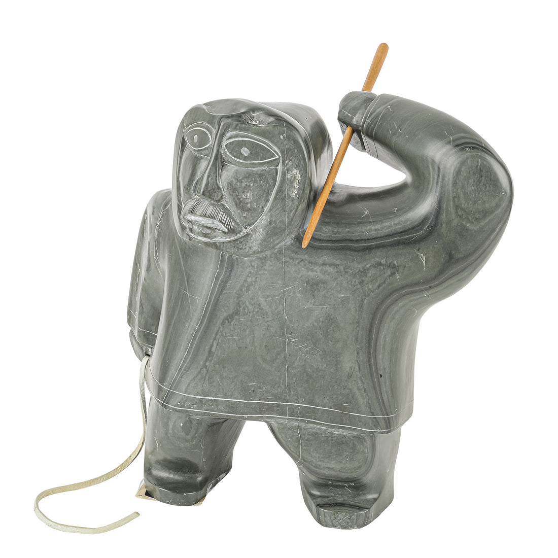 Attributed To Davidee Kavik (Nunavut 1915) Hunter With Spear