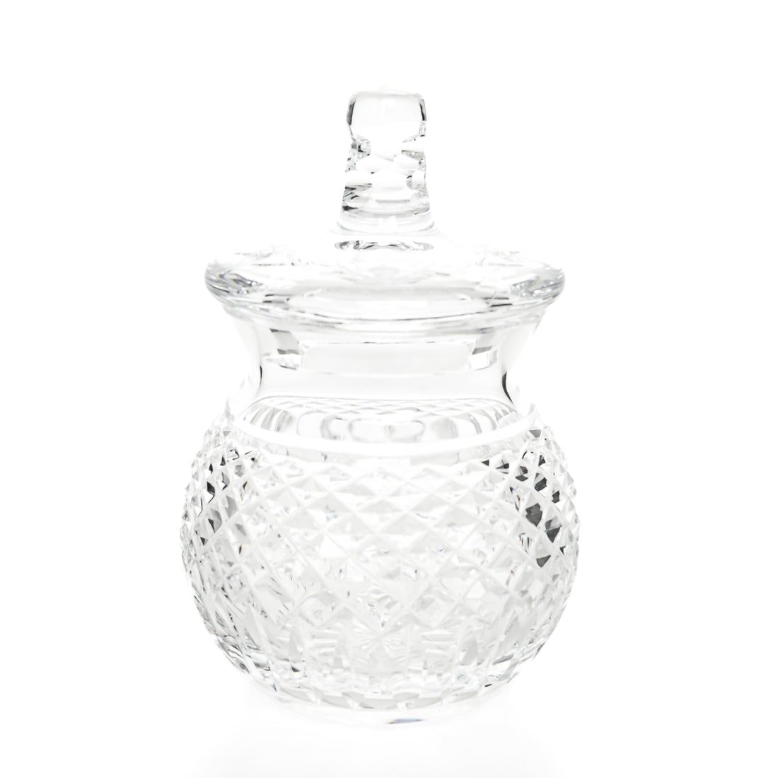 WATERFORD Cut Crystal Lidded Preserve Jar