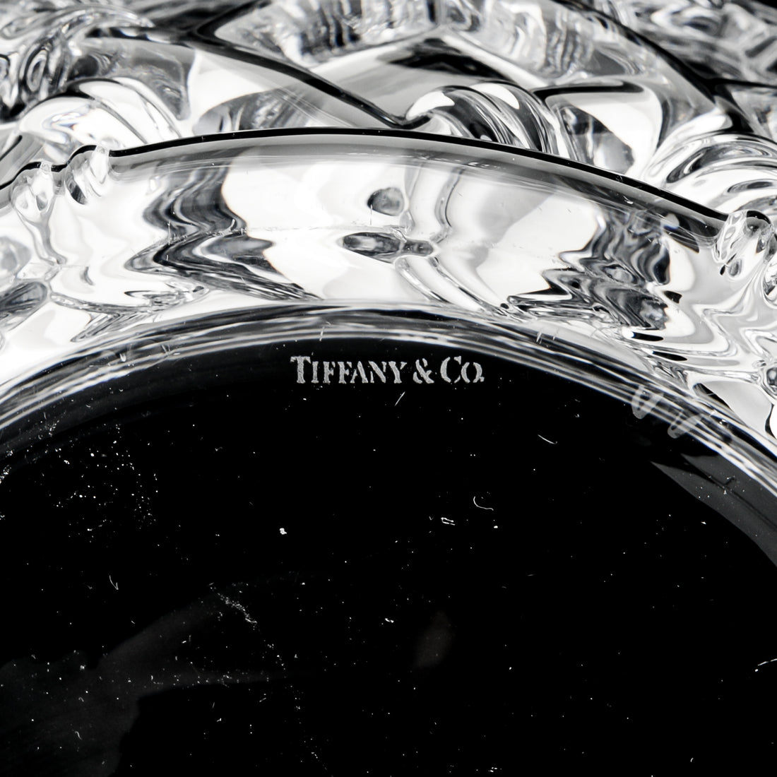 TIFFANY & CO Crystal BAMBOO Bowl