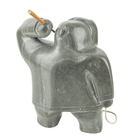 Attributed To Davidee Kavik (Nunavut 1915) Hunter With Spear