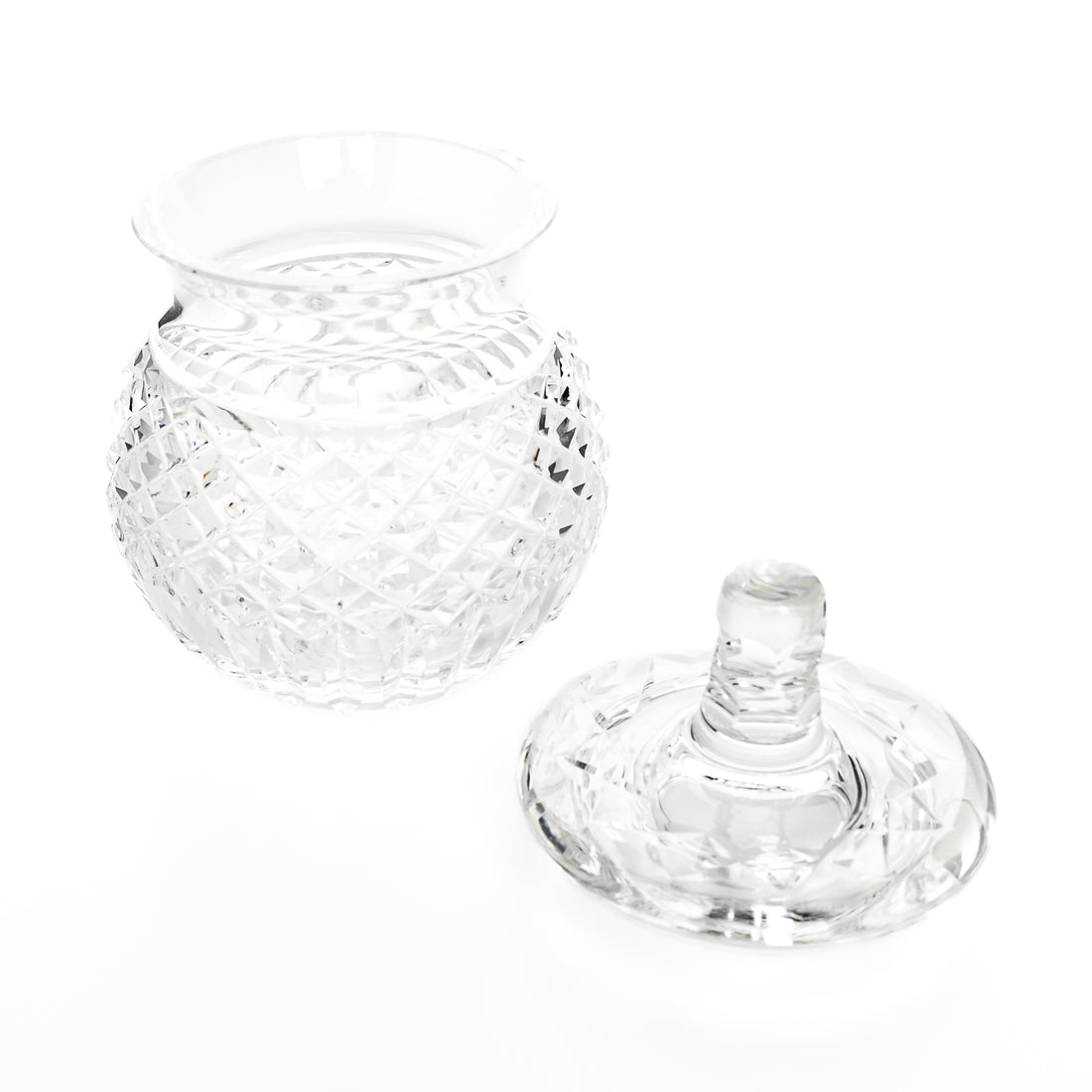 WATERFORD Cut Crystal Lidded Preserve Jar