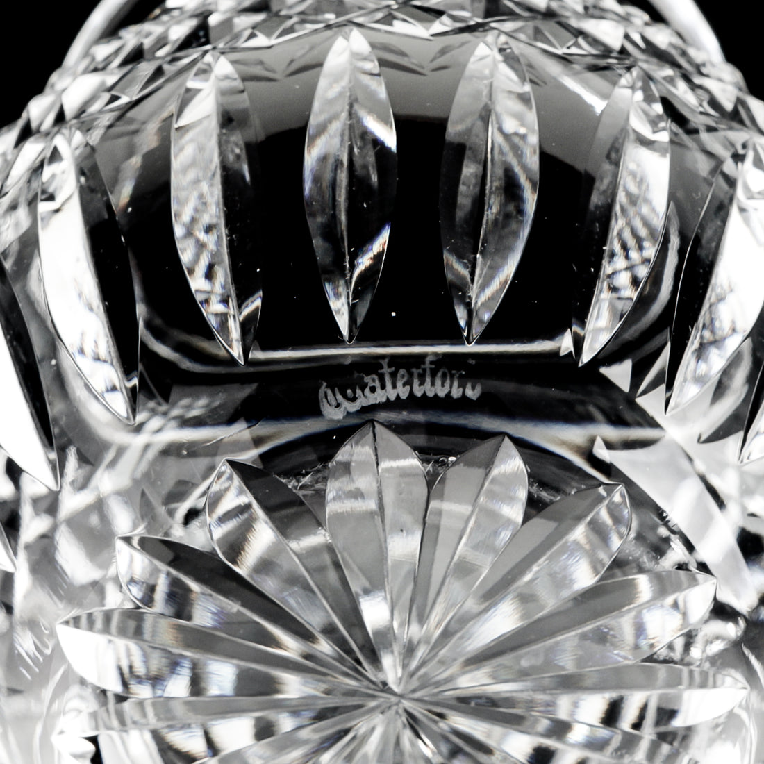WATERFORD Cut Crystal Lidded Preserve Jar