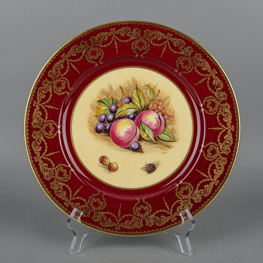 AYNSLEY D.Jones Orchard Fruit Red Band Dinner Plate