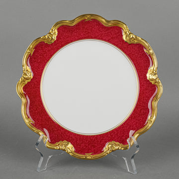 COALPORT Athlone Marone Salad/Dessert Plates Set Of 6