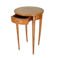 Vintage Marquetry End Table