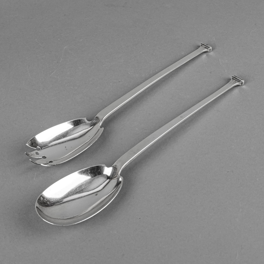 ROBERTS & BELK Sterling Salad Servers Set Of 2