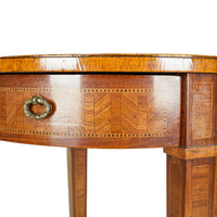 Vintage Marquetry End Table