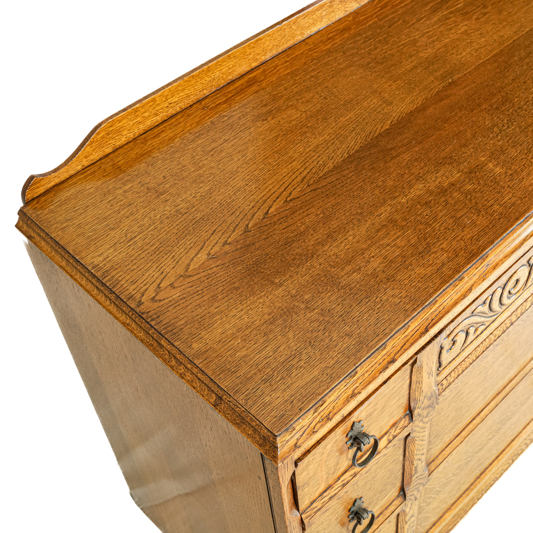 Vintage Arts And Crafts Oak Dresser