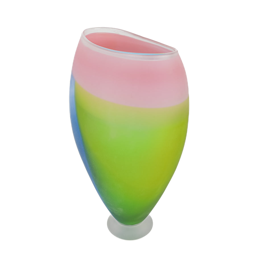 Gary Bolt (Canadian) Art Glass Frosted Vase