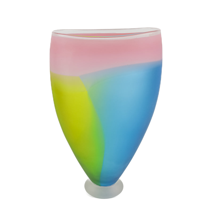 Gary Bolt (Canadian) Art Glass Frosted Vase