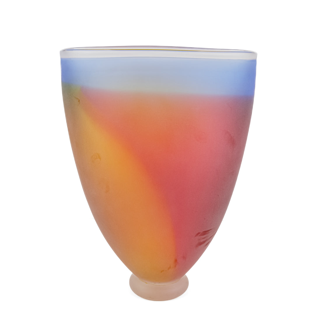 Gary Bolt (Canadian) Art Glass Frosted Vase