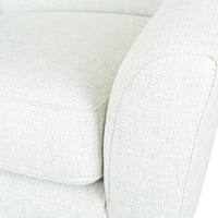 Grey Upolsetered Modern Swivel Arm Chair