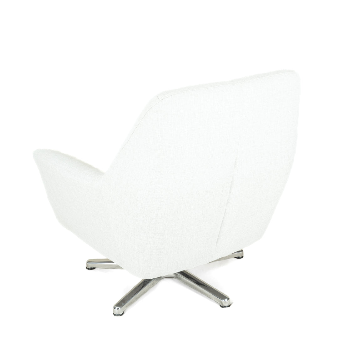 Grey Upolsetered Modern Swivel Arm Chair