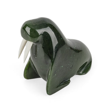 David Wong BC Jade Figurine - Walrus 1530