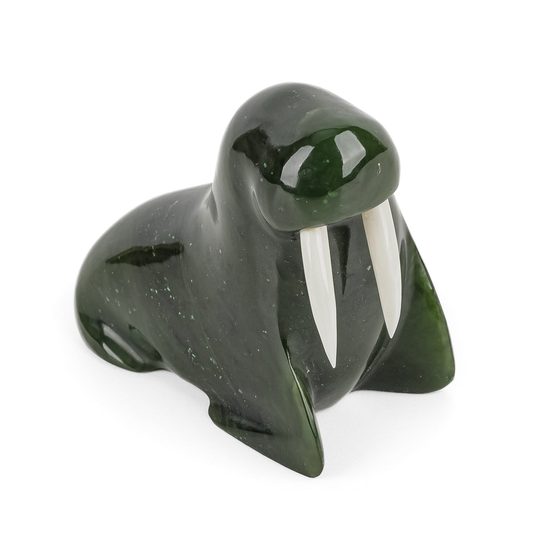 David Wong BC Jade Figurine - Walrus 1530