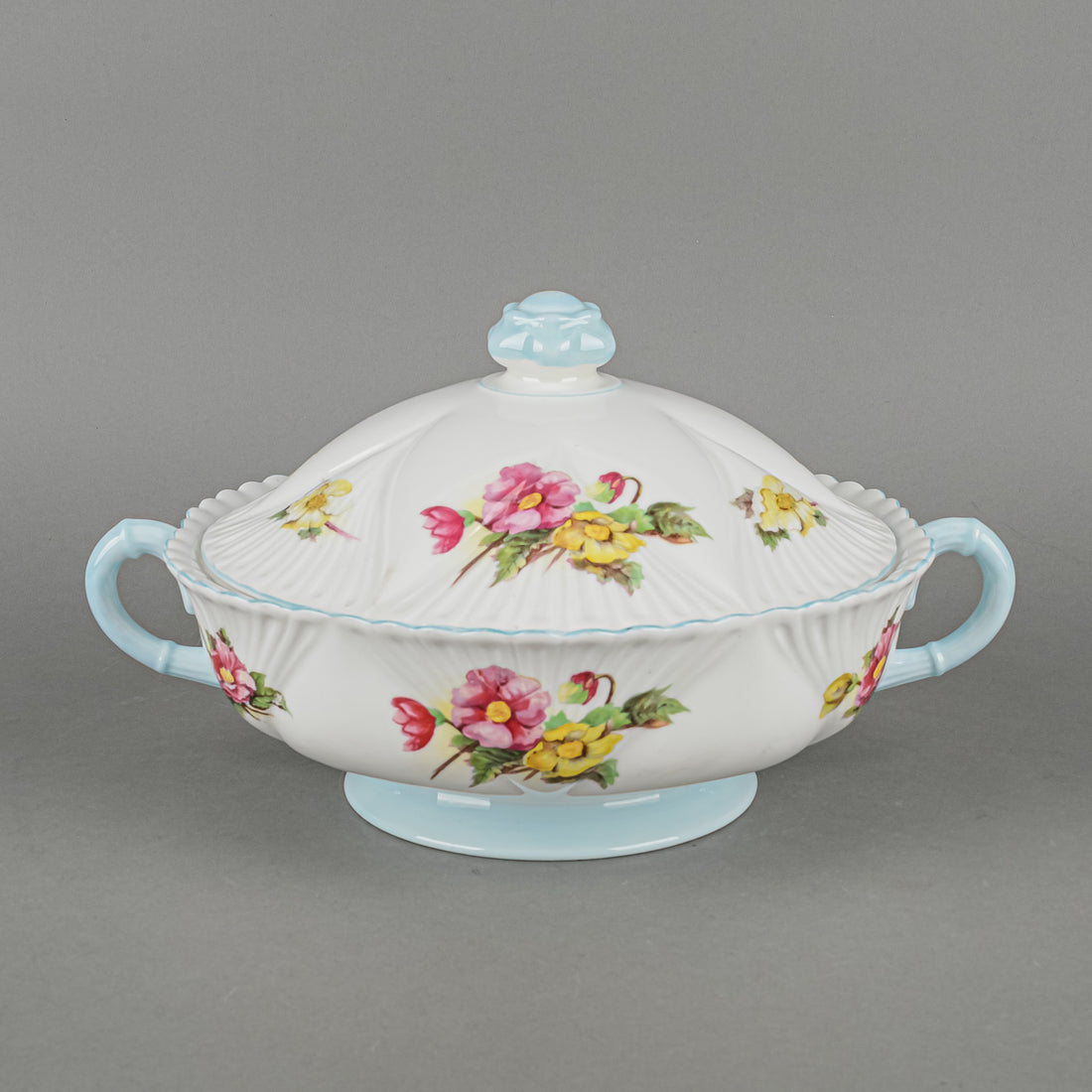 SHELLEY Begonia 13427 Covered Serving Bowl
