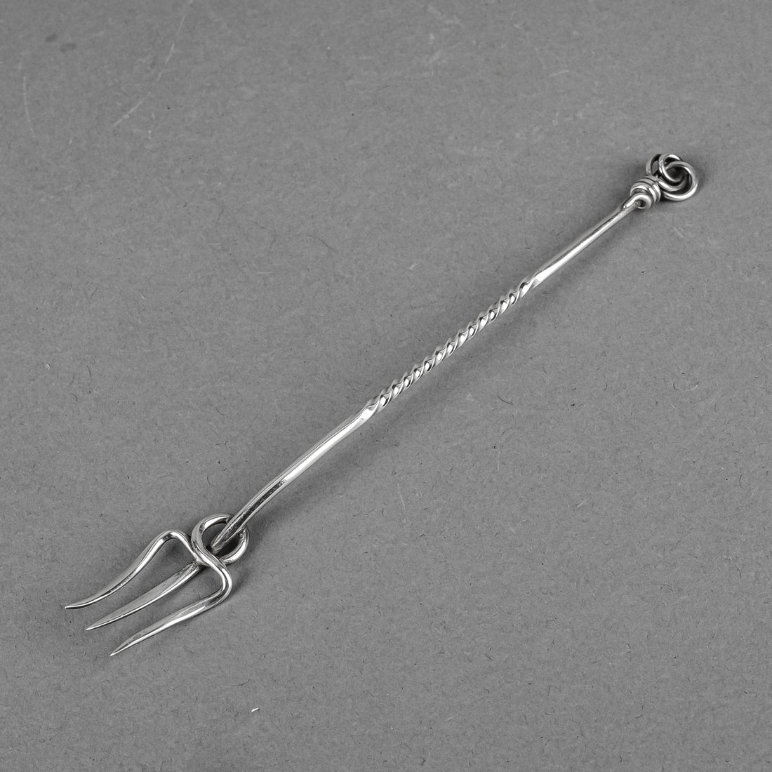 GEORGE W SHIEBLER Sterling Trident Forks Set Of 12