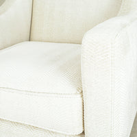 Beige Upholstered Arm Chair