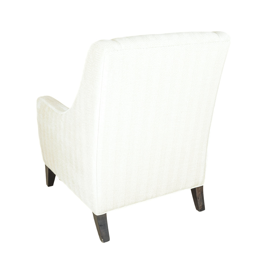 Beige Upholstered Arm Chair