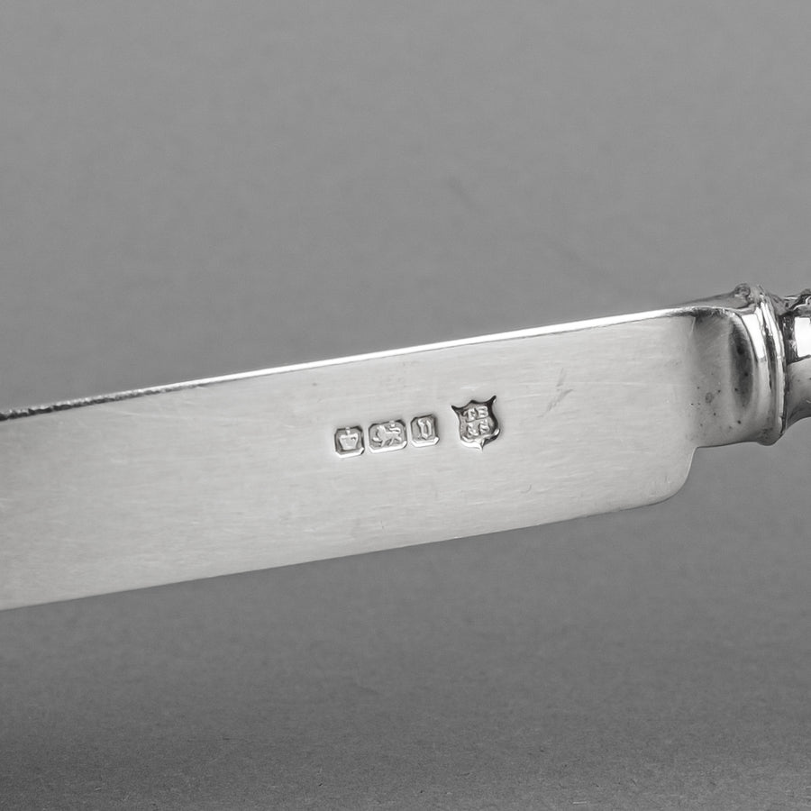 T.BRADBURRY & SONS Sterling Fruit Knives Set Of 6