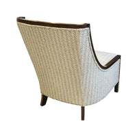 BARRYMORE Grey/Beige Upholstered Slipper Chairs Set of 2