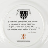 ROYAL CROWN DERBY Magdelan College Oxford Plate
