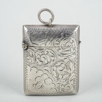 JOHN ROSE & SON 1906 Sterling Silver Vesta Case