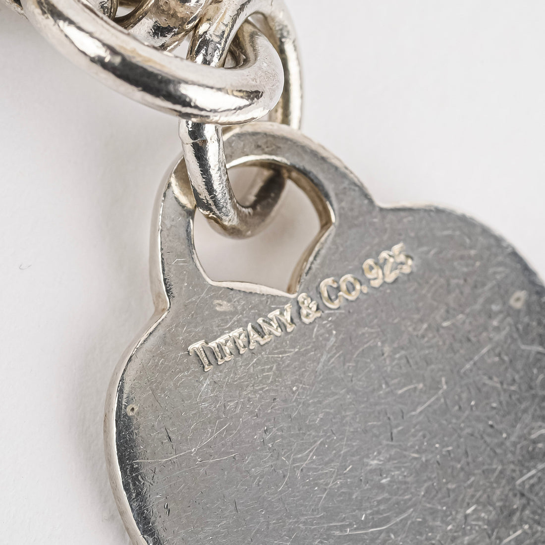 TIFFANY & CO Sterling Heart Tag Toggle Necklace
