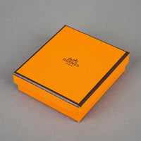 HERMES Mini Pop H Enamel Stud Earrings - White