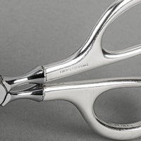 BIRKS Sterling Handle Stainless Steel Scissor Tongs