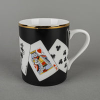 TIFFANY & CO Black Playing Cards Mug