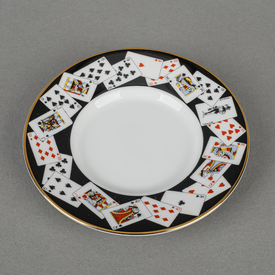 TIFFANY & CO Black Playing Cards Demitasse & Saucer