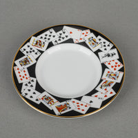 TIFFANY & CO Black Playing Cards Demitasse & Saucer
