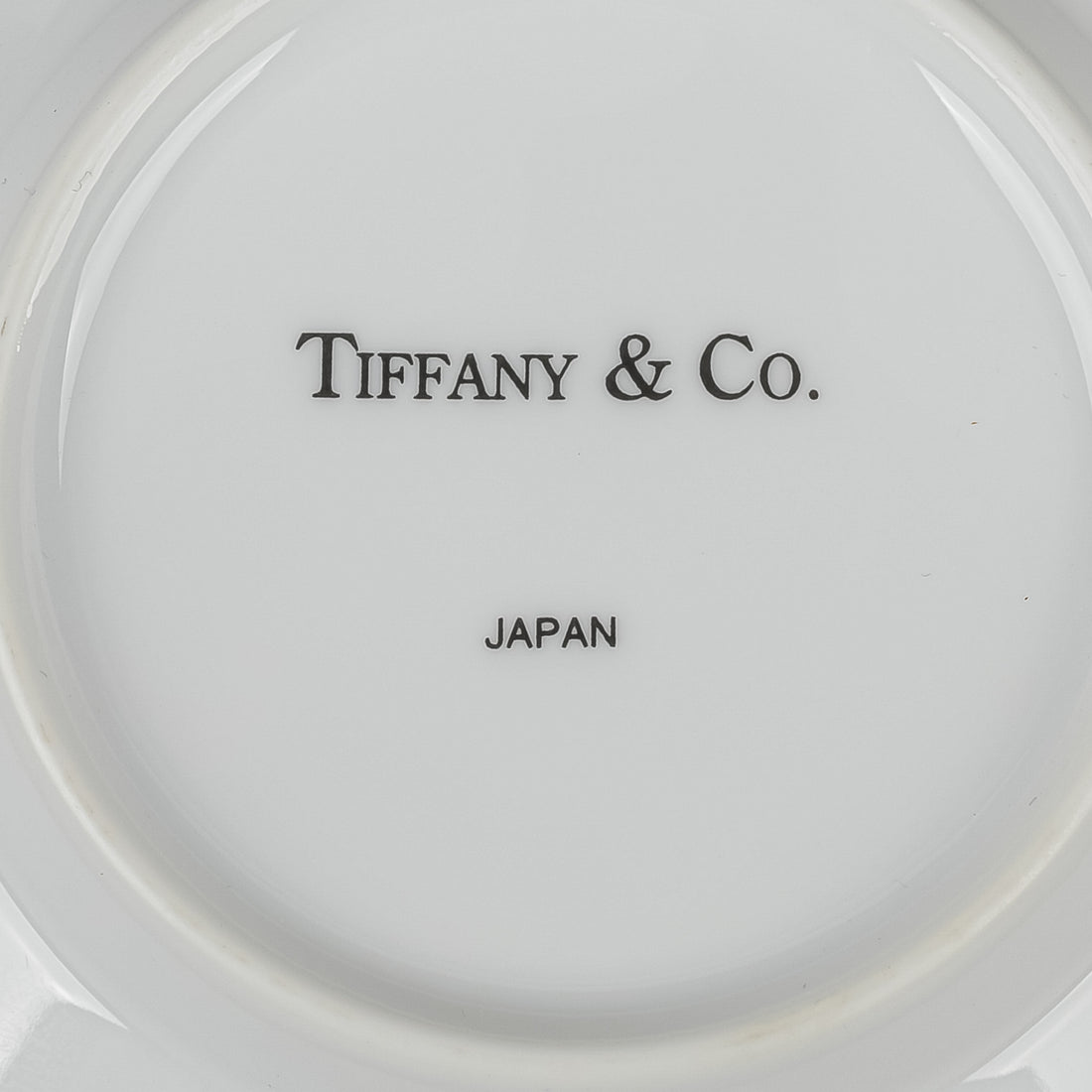 TIFFANY & CO Black Playing Cards Demitasse & Saucer