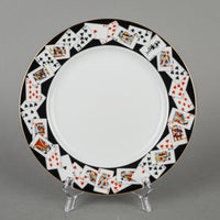 TIFFANY & CO Black Playing Cards Dessert Plates Set of 4