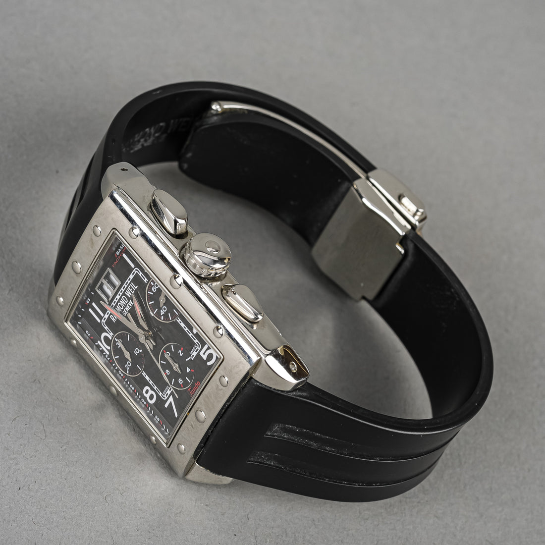 RAYMOND WEIL 4881/1 Tango Stainless Steel Chronograph Men's Watch 33mm