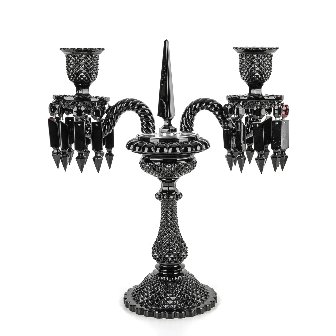 PHILIPPE STARCK For BACCARAT Zenith Noir 2-Light Candelabra - Set of 2