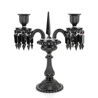 PHILIPPE STARCK For BACCARAT Zenith Noir 2-Light Candelabra - Set of 2