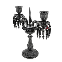 PHILIPPE STARCK For BACCARAT Zenith Noir 2-Light Candelabra - Set of 2