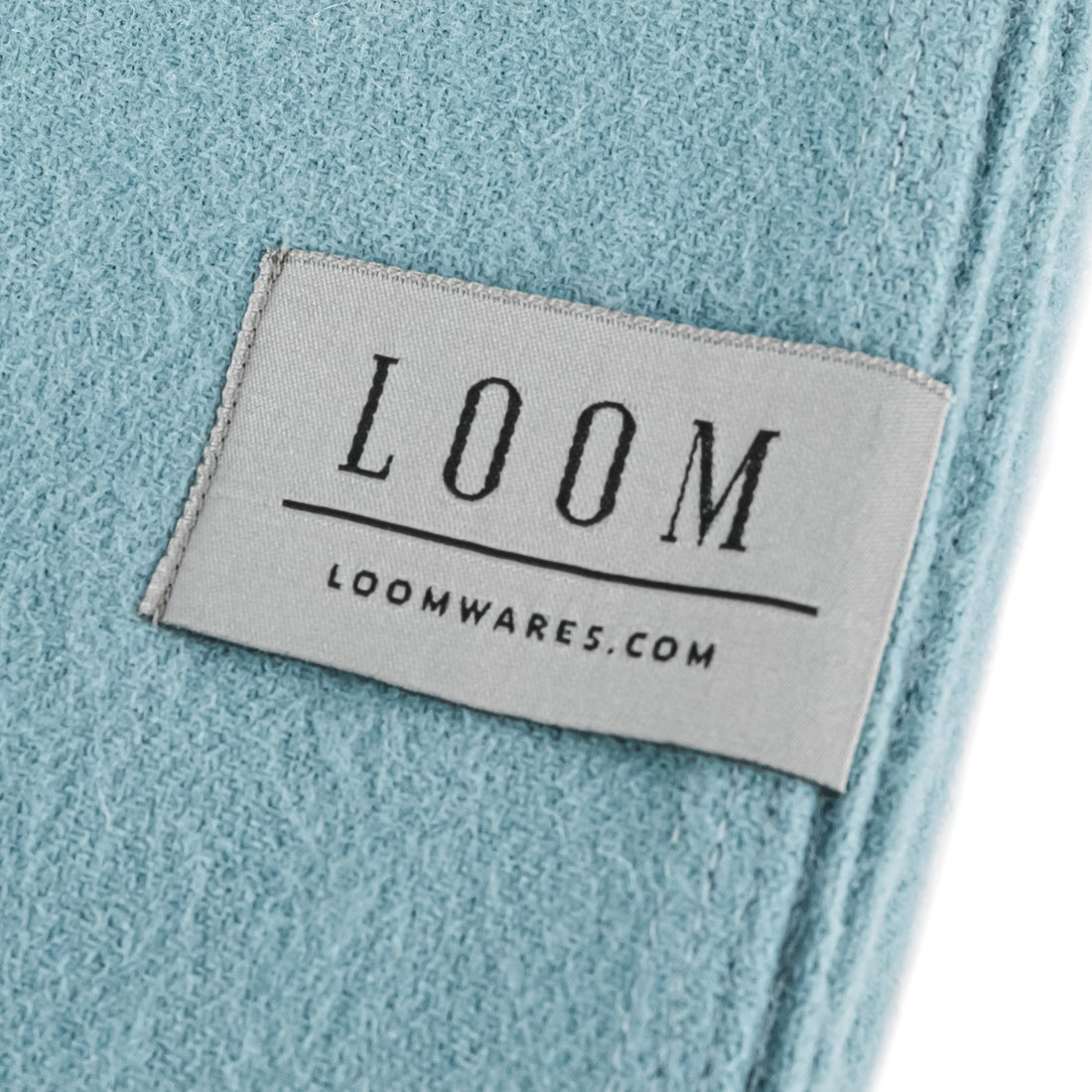 LOOM Cashmere Merino Wool Throw - Seafoam