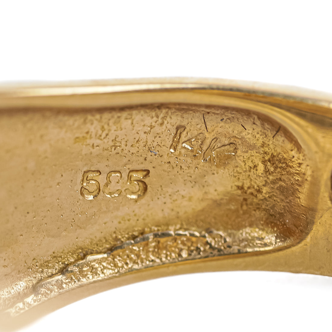 14K Yellow Gold Diamond Panther Band Ring