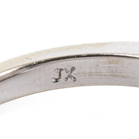 14K White Gold Pave Diamond Square Ring