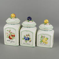 VILLEROY & BOCH French Country Charm Country Collection Canister Set of 3