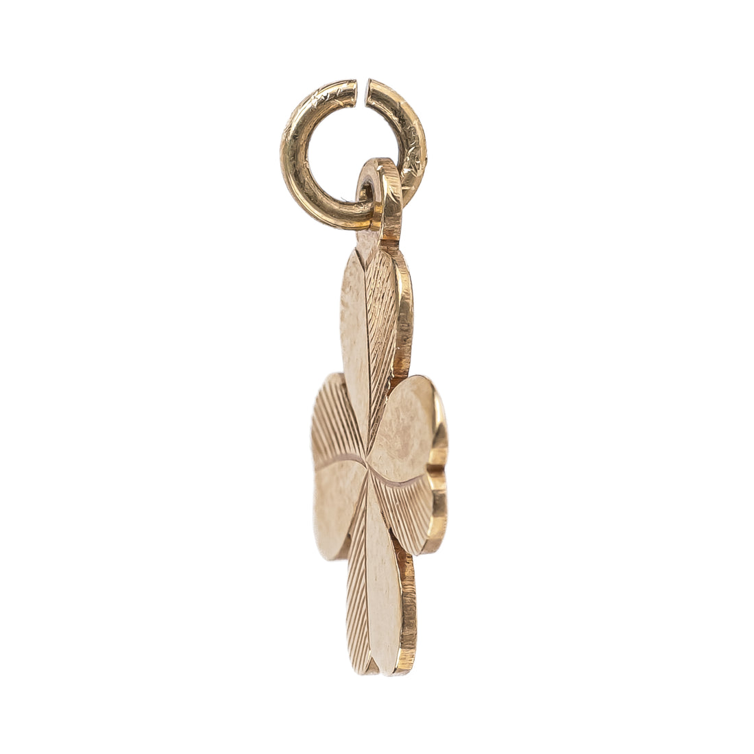 9K Yellow Gold Four Leaf Clover Pendant