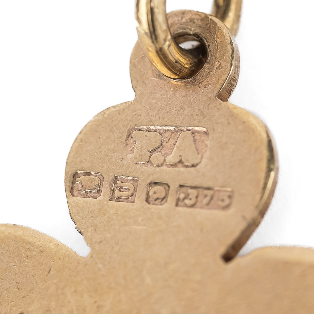 9K Yellow Gold Four Leaf Clover Pendant