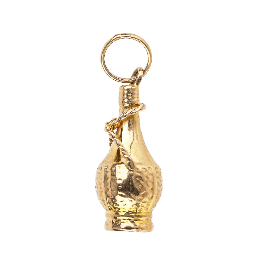 18K Yellow Gold Chianti Bottle Pendant