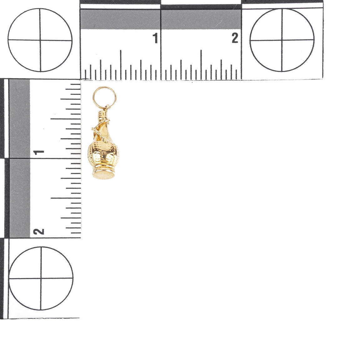 18K Yellow Gold Chianti Bottle Pendant