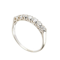 18K White Gold Diamond Half Band