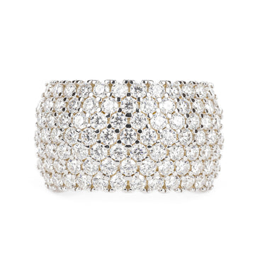 Sterling Pave Moissonite Band Ring